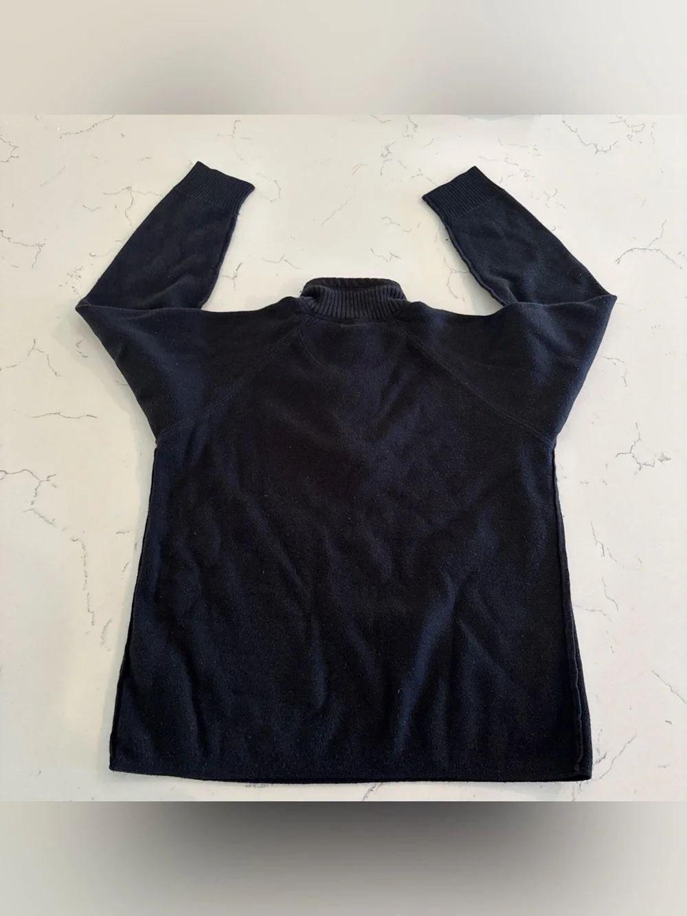 THE NORTH FACE Black Pullover Sweater Mens M Wool Blend Outside Seams Shirt AP3E
